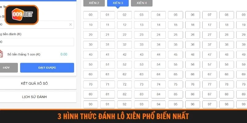 3 hình thức đánh lô xiên phổ biến nhất